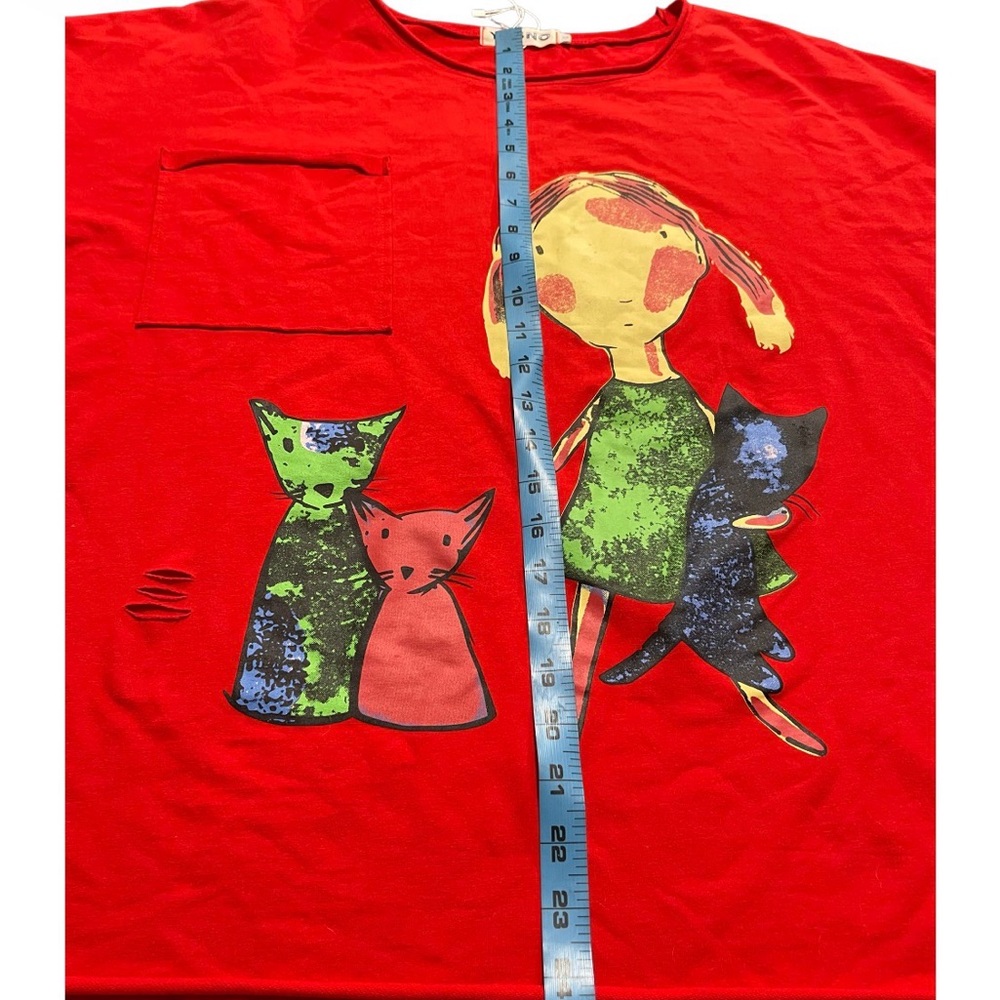 Red yesno shirt size L - Picture 2 of 4